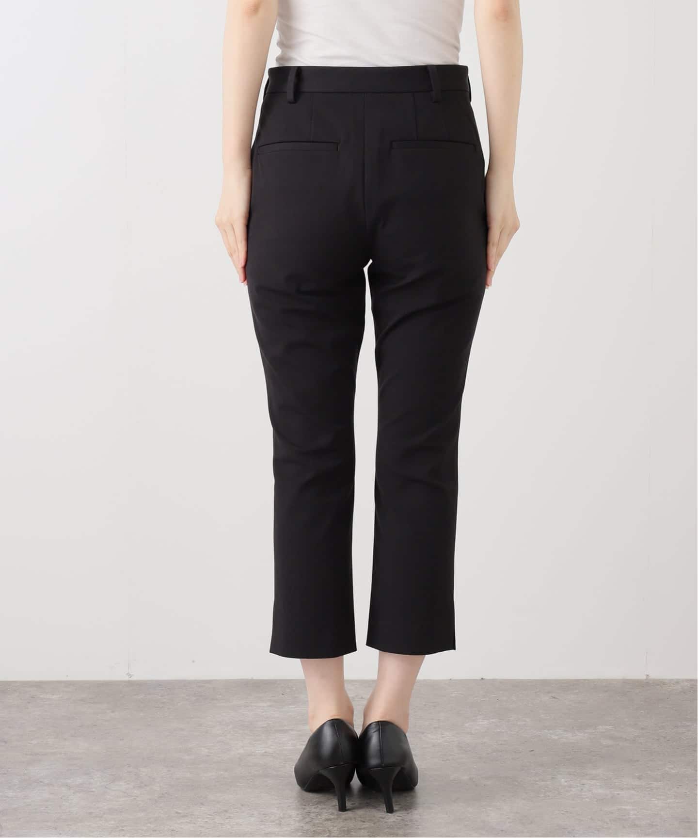 searoomlynn カプリパンツ ブラック M ストレッチフレアカプリパンツ（その他パンツ）｜Spick and Span