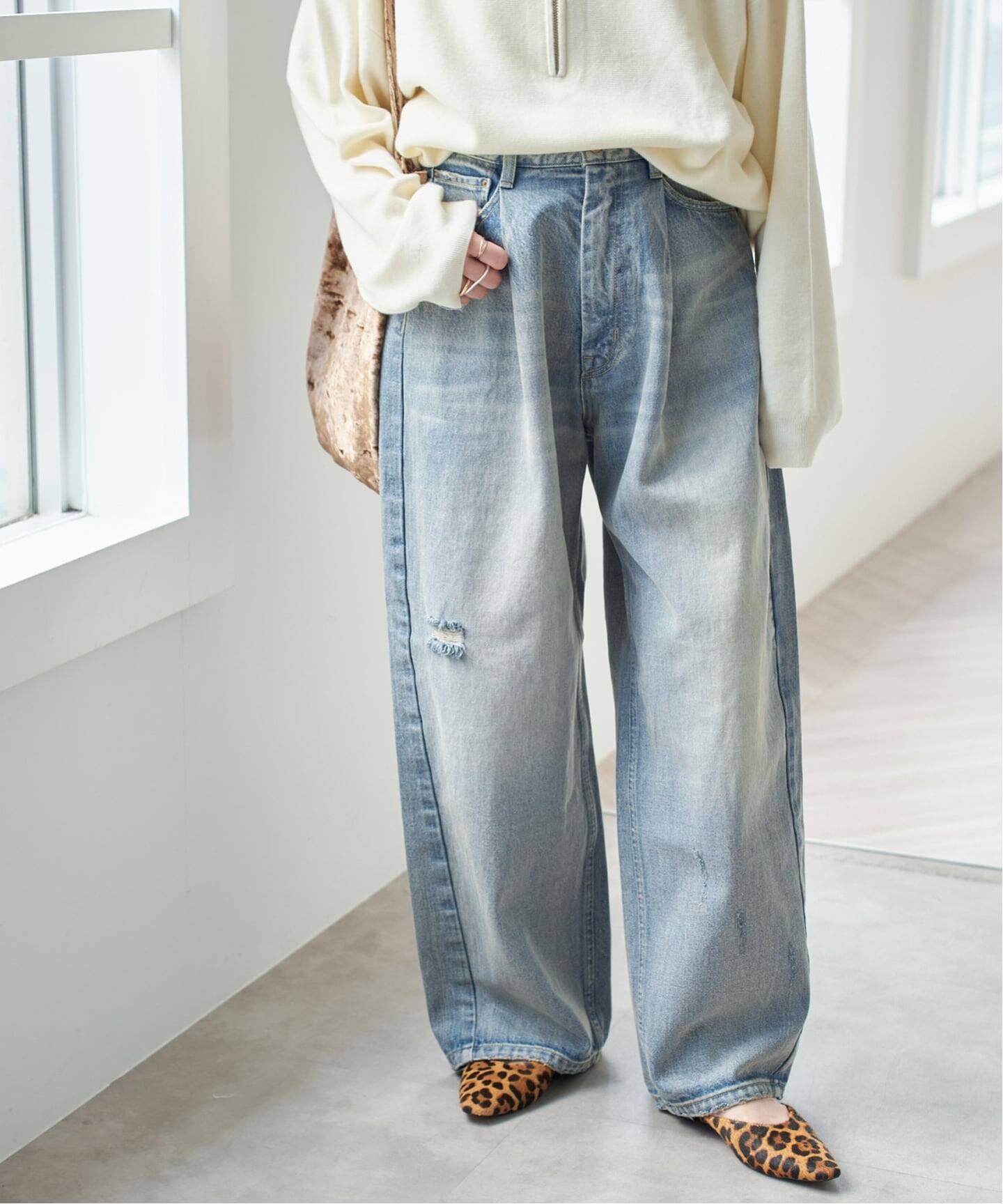 パンツ Spick and Span 5 1/2 TUCKBARREL DENIM 5 1/2 TUCKBARREL DENIM（デニムパンツ・ジーンズ）｜Spick and Span