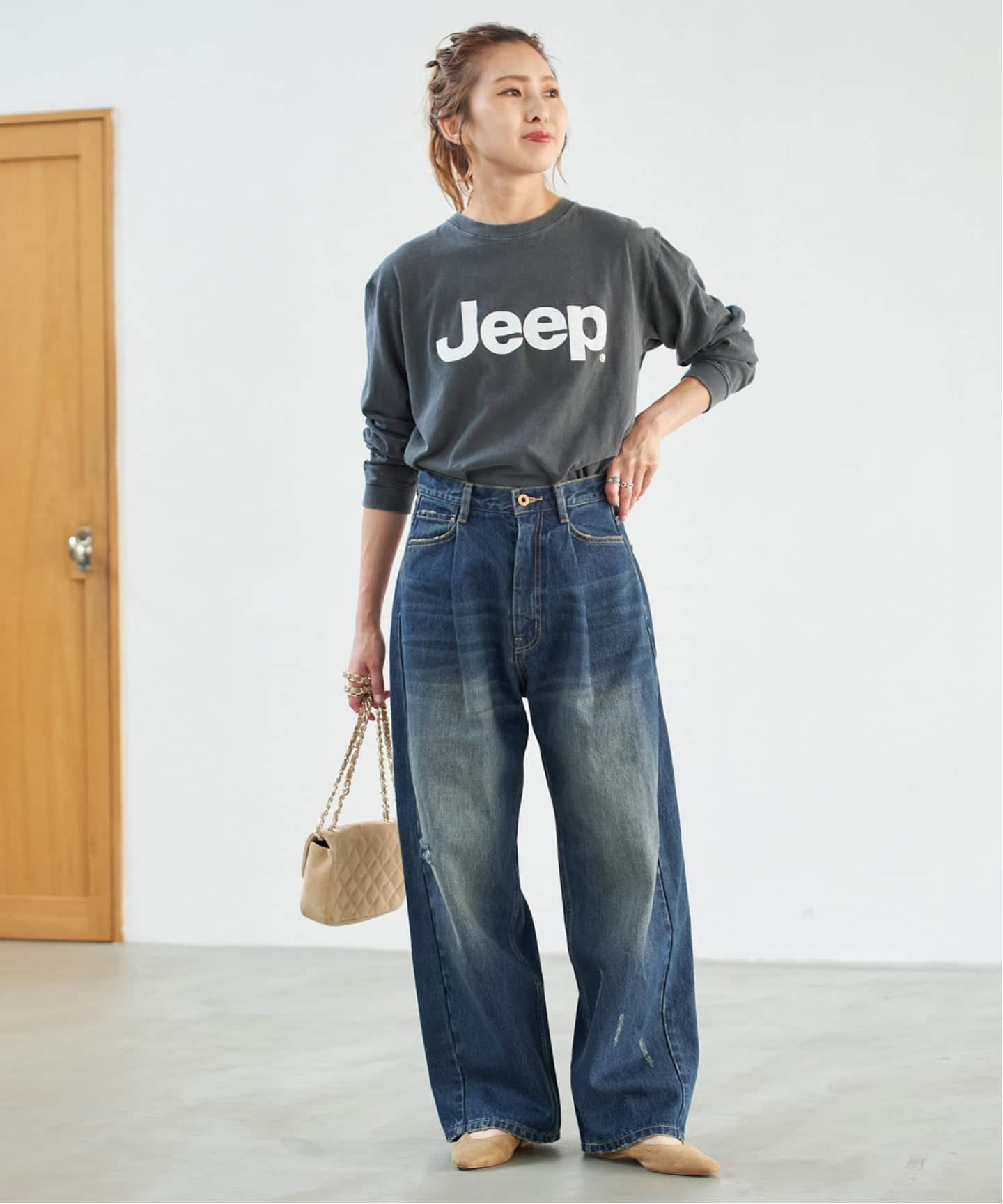 パンツ Spick and Span 5 1/2 TUCKBARREL DENIM WEB限定 / 追加予約》5 1/2 TUCKBARREL DENIM（デニムパンツ・ジーンズ