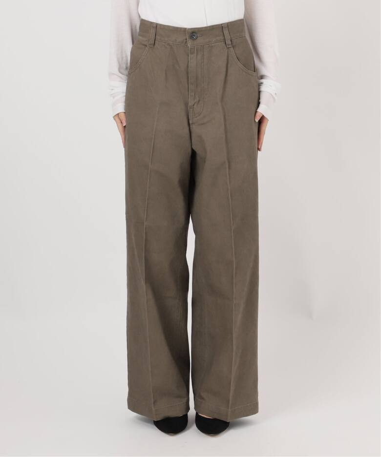 「Spick & Span」 チノパンツ 40 ブラックミックス レディース バックギャザーチノ（チノパンツ）｜Spick & Span（スピック＆スパン）の通販｜BAYCREW'S STORE