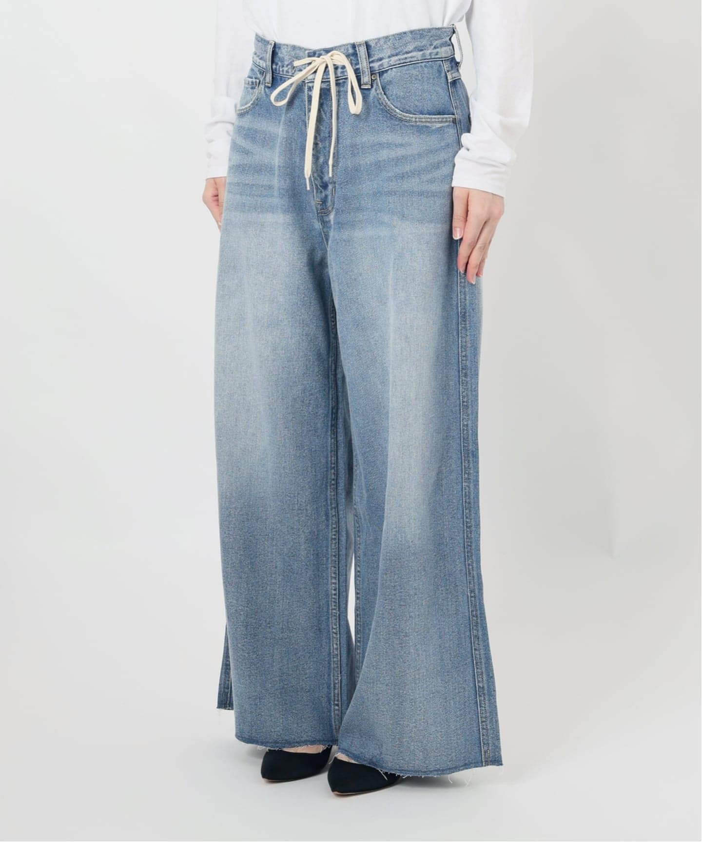 新品未使用☆スピックアンドスパン 12OZ DRAWSTRINGDENIM 27 5 1/2 12OZ DRAWSTRINGDENIM（デニムパンツ・ジーンズ）｜Spick & Span