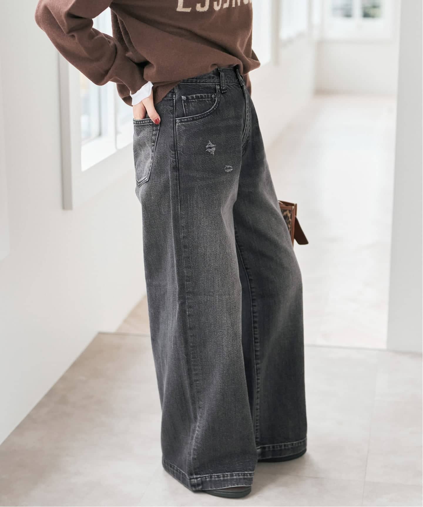 5 1/2 BAGGY DENIM ブラック サイズ26 5 1/2 BAGGY DENIM (Black）（デニムパンツ・ジーンズ）｜Spick