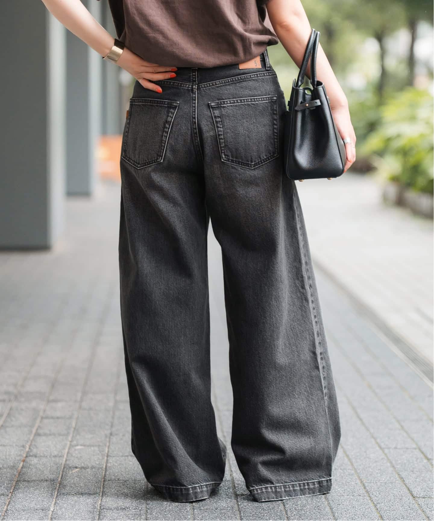 スピック&スパン5 1/2 BAGGY DENIM 5 1/2 BAGGY DENIM (Black）（デニムパンツ・ジーンズ）｜Spick