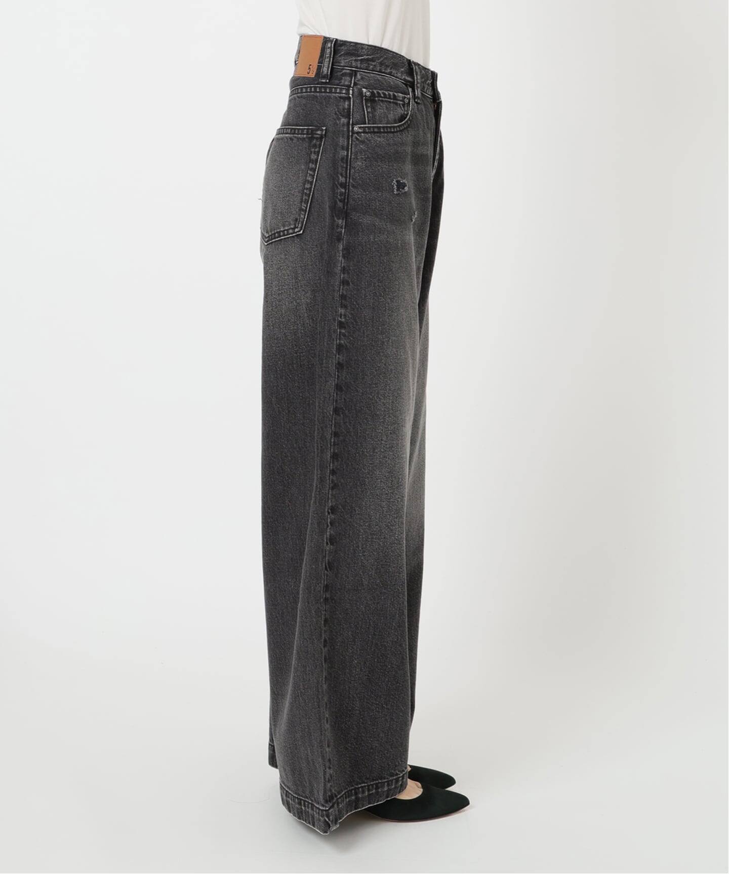 5 1/2 BAGGY DENIM (Black）（デニムパンツ・ジーンズ）｜Spick