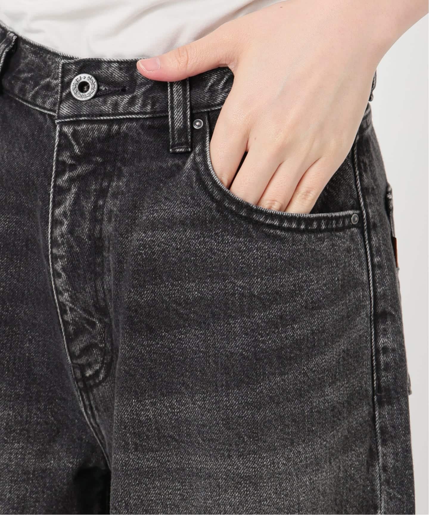 5 1/2 BAGGY DENIM (Black）（デニムパンツ・ジーンズ）｜Spick and