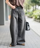《予約》5 1/2 BAGGY DENIM (Black）