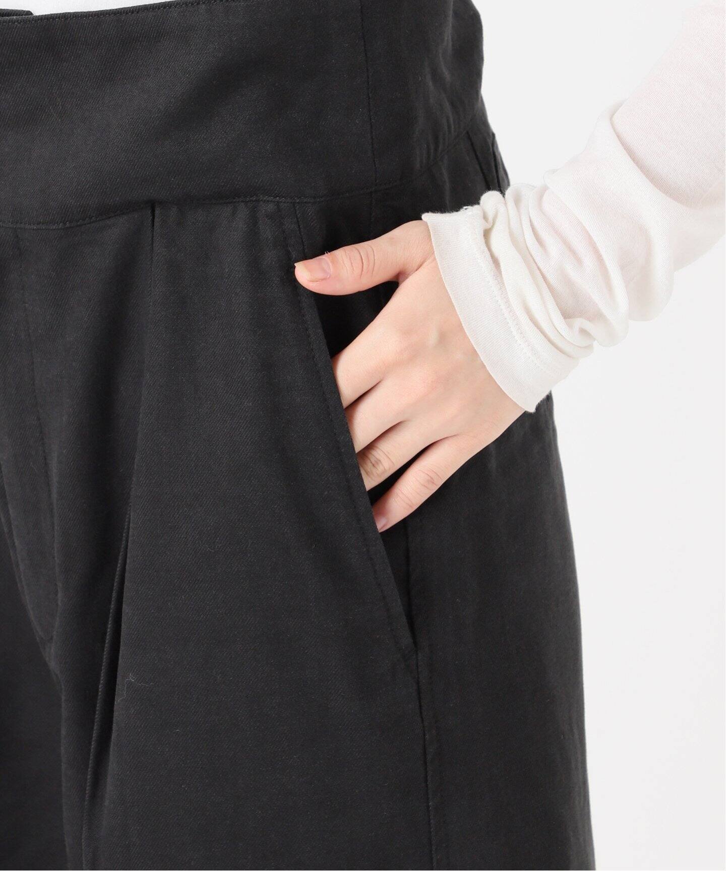 サスペンダー付きピーチツイルタックパンツ（その他パンツ）｜Spick