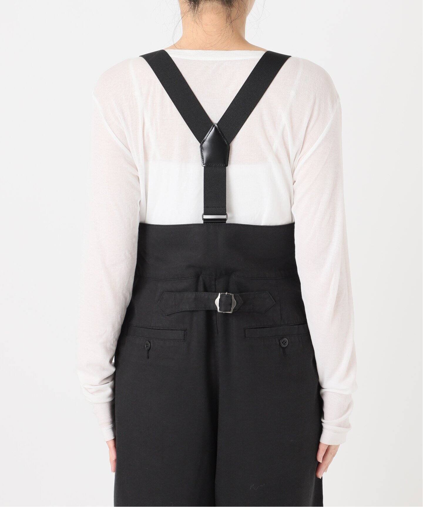 サスペンダー付きピーチツイルタックパンツ（その他パンツ）｜Spick
