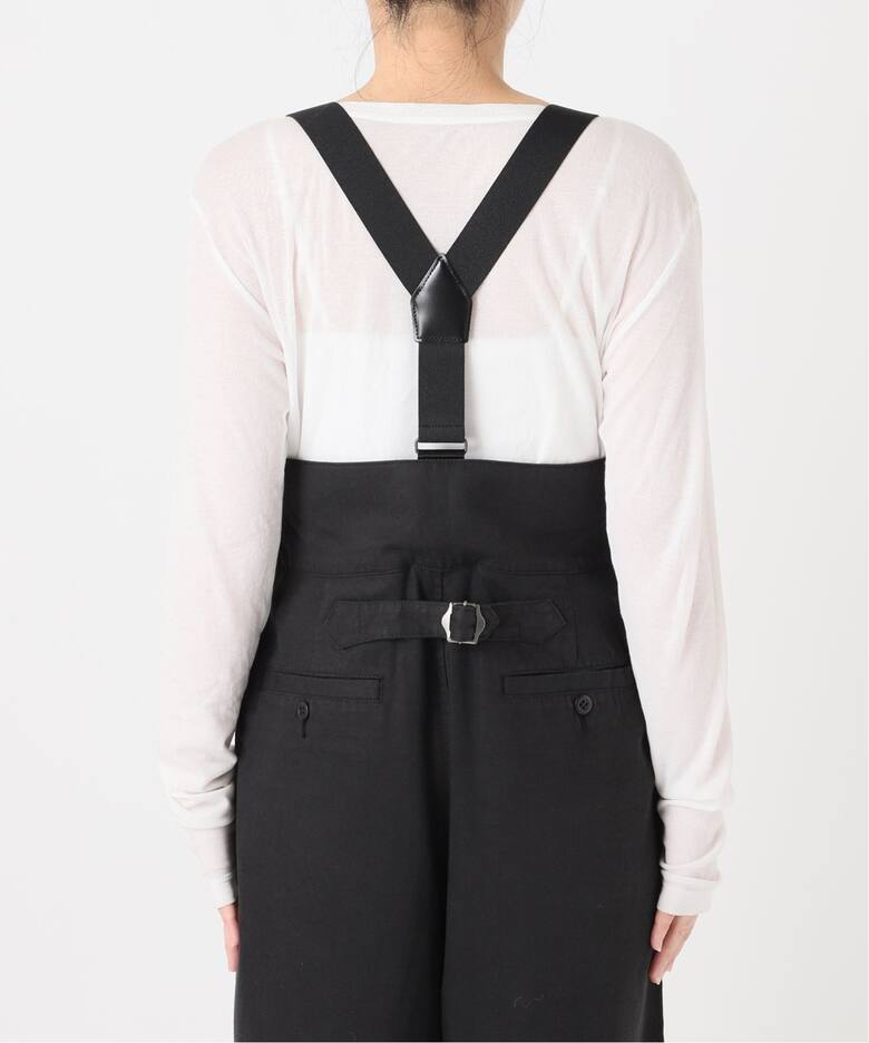 サスペンダー付きピーチツイルタックパンツ（その他パンツ）｜Spick 