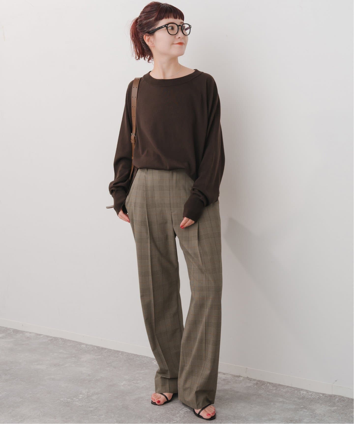 ウォッシャブルチェックストレッチパンツ（スラックス）｜Spick