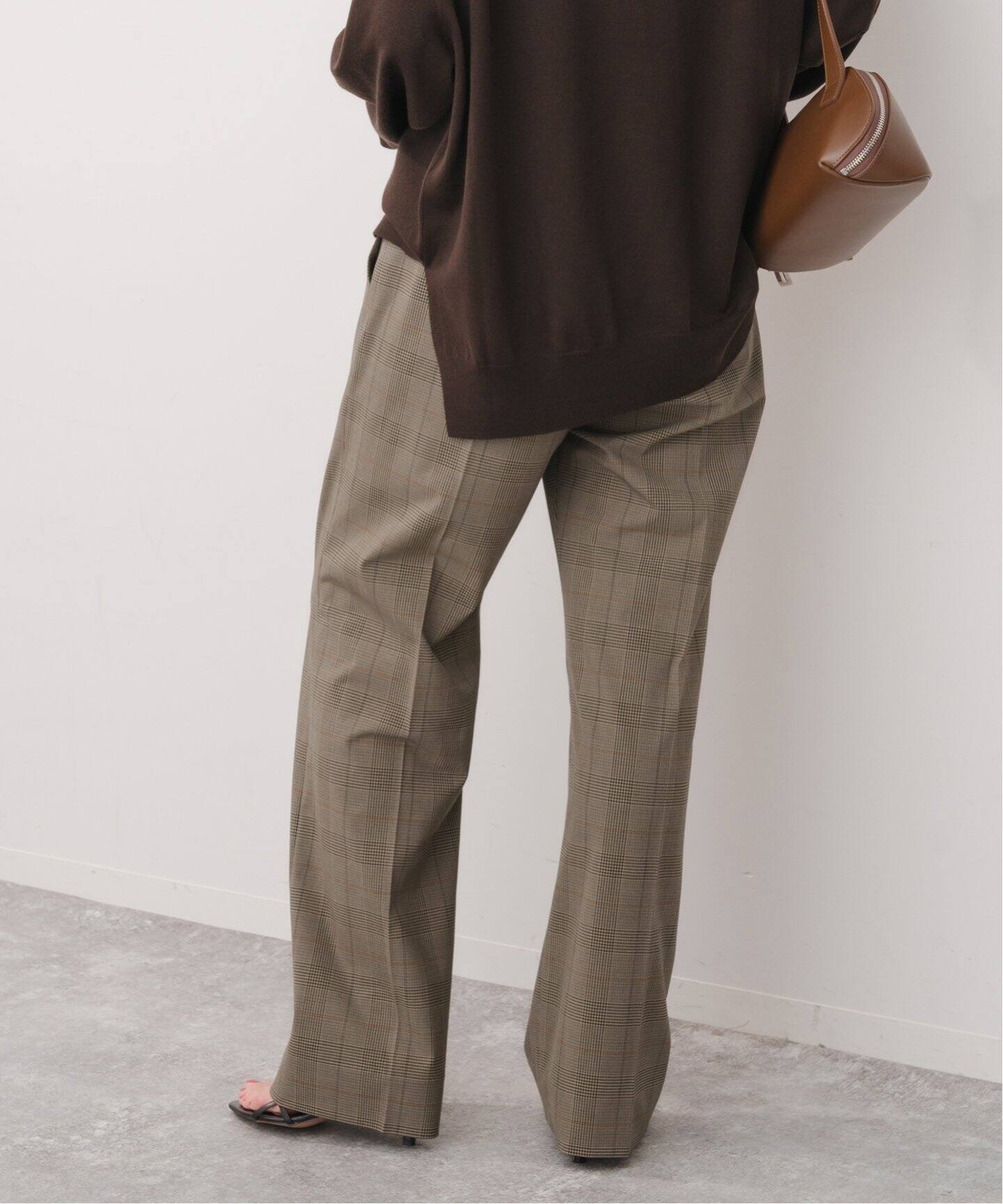 ウォッシャブルチェックストレッチパンツ（スラックス）｜Spick and