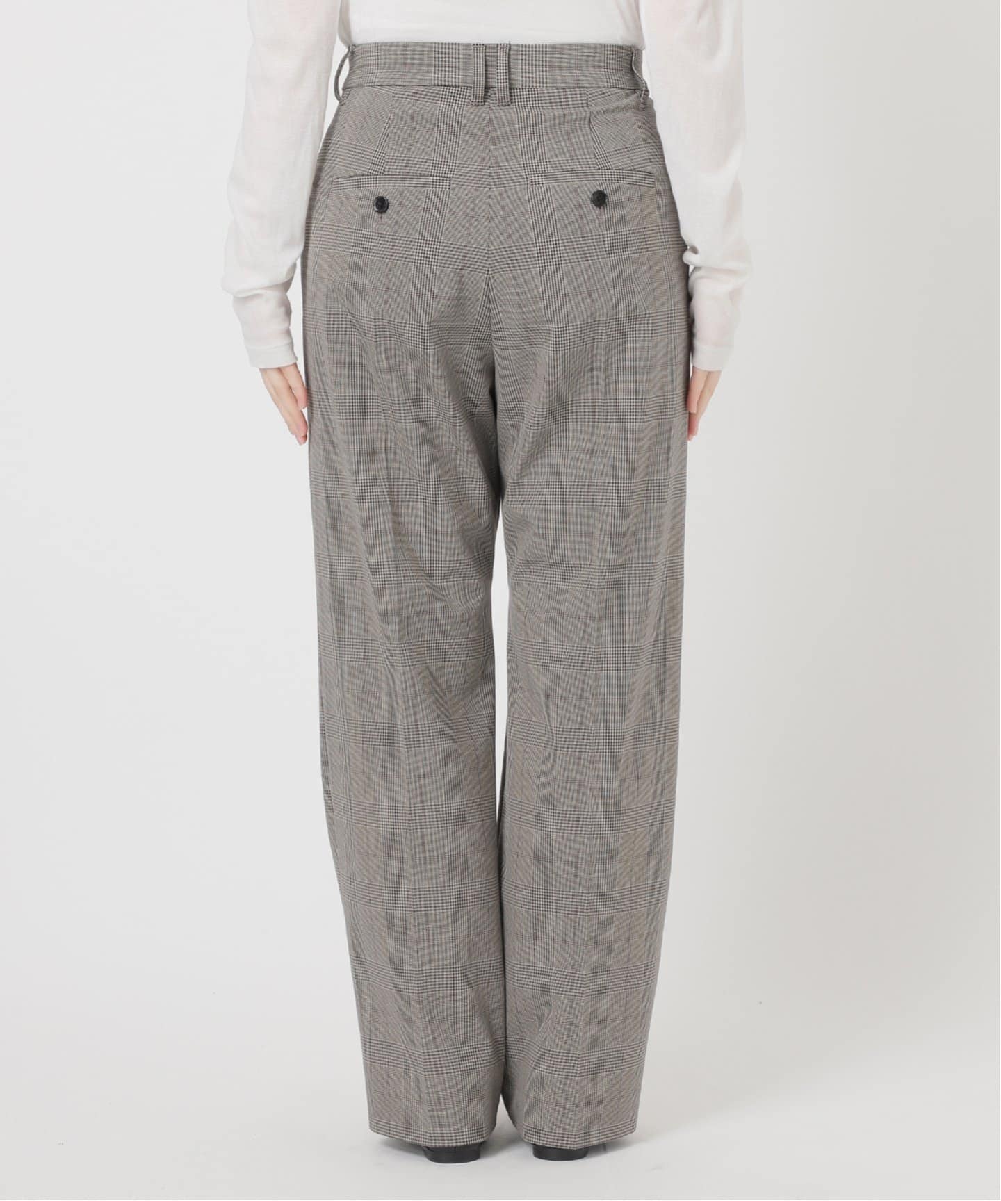 ウォッシャブルチェックストレッチパンツ（スラックス）｜Spick and