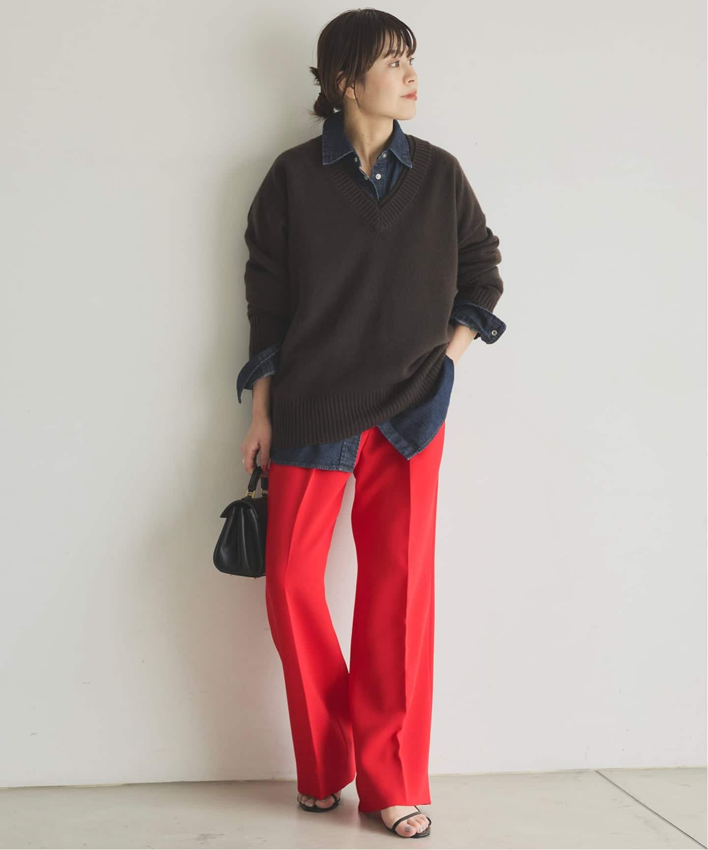 TRタックストレートパンツ(スラックス)|Spick & Span(スピック TRタックストレートパンツ(スラックス)|Spick & Span(スピック