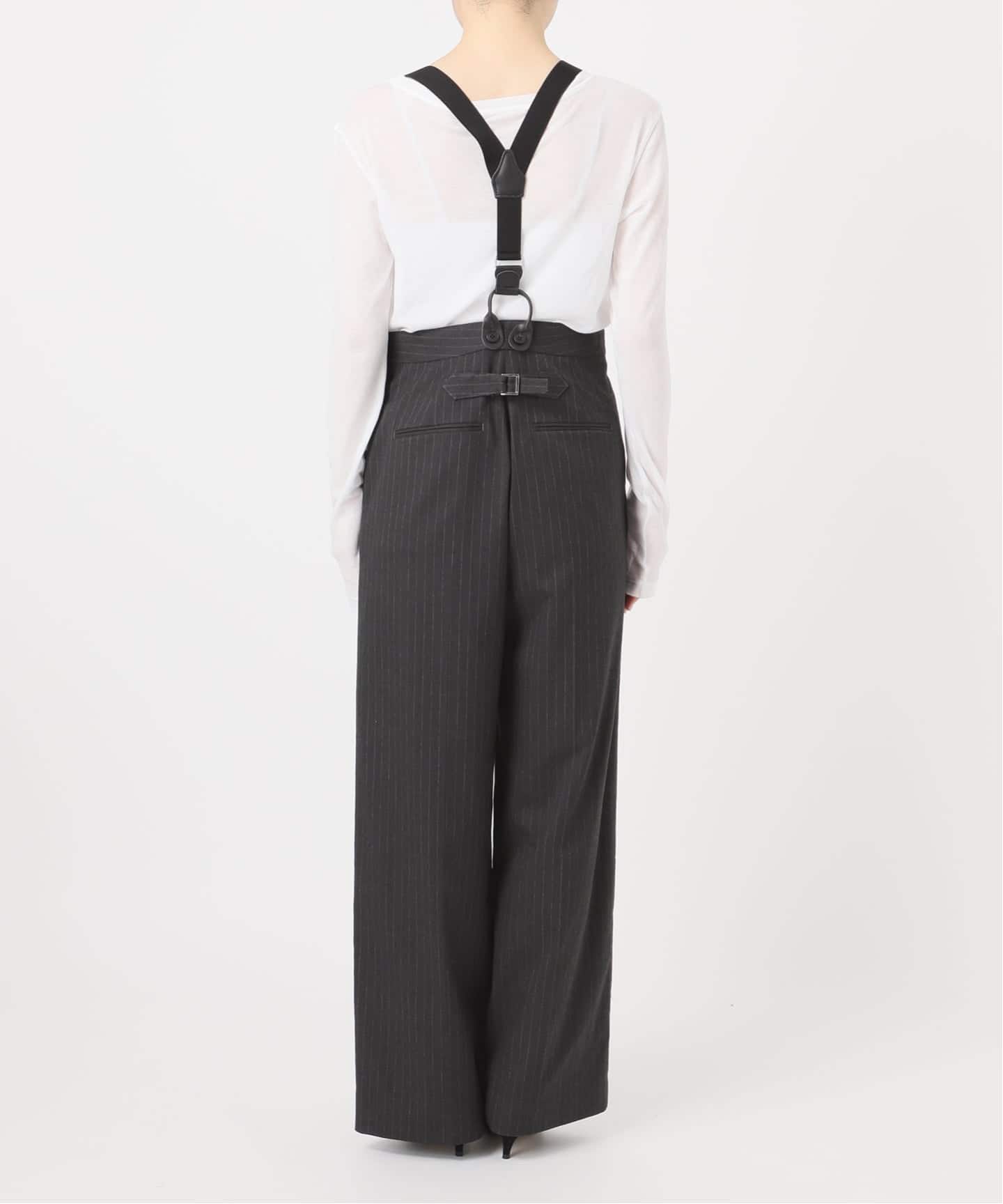 サスペンダー付きワイドストレートパンツ（その他パンツ）｜Spick and