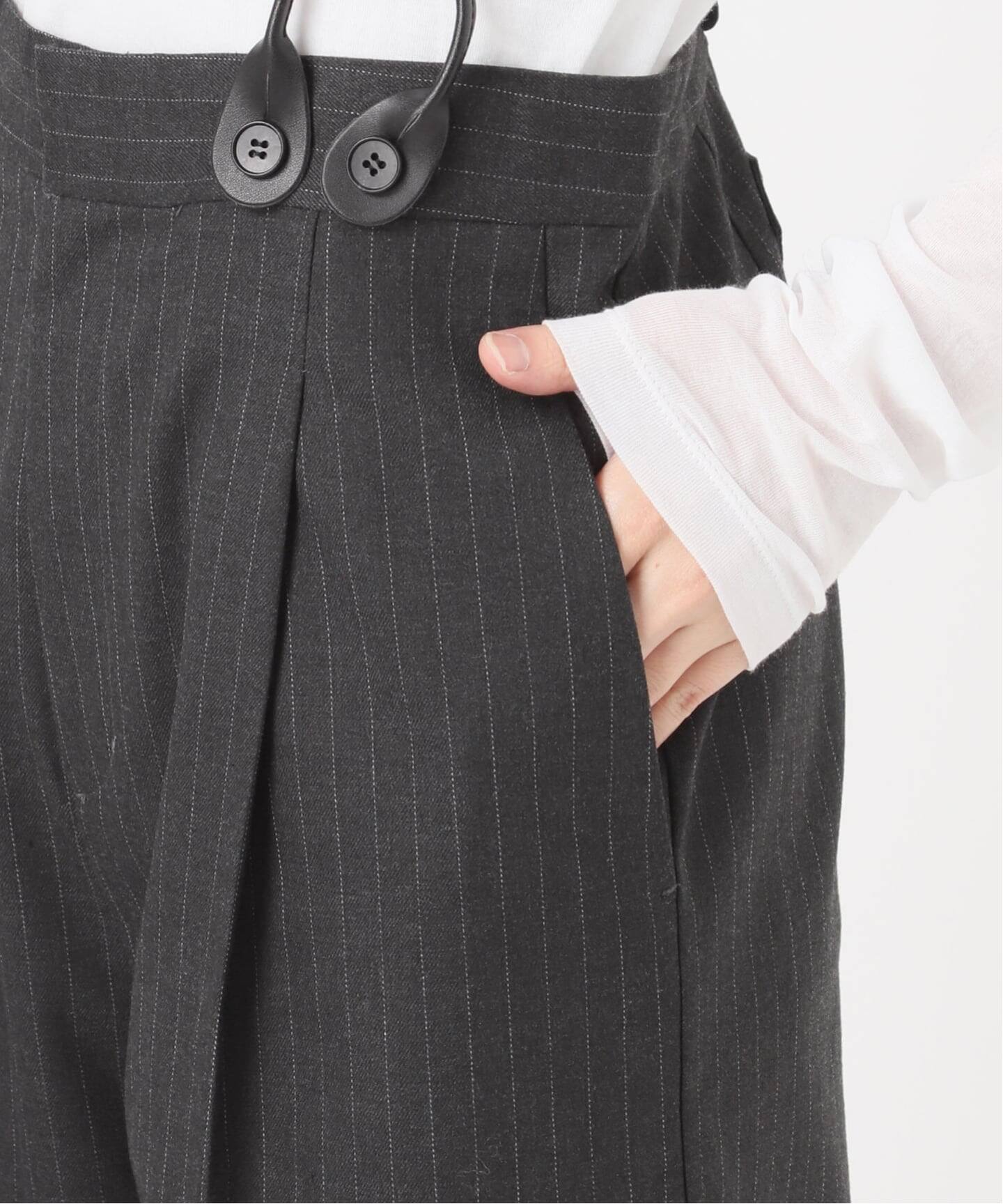 サスペンダー付きワイドストレートパンツ（その他パンツ）｜Spick and