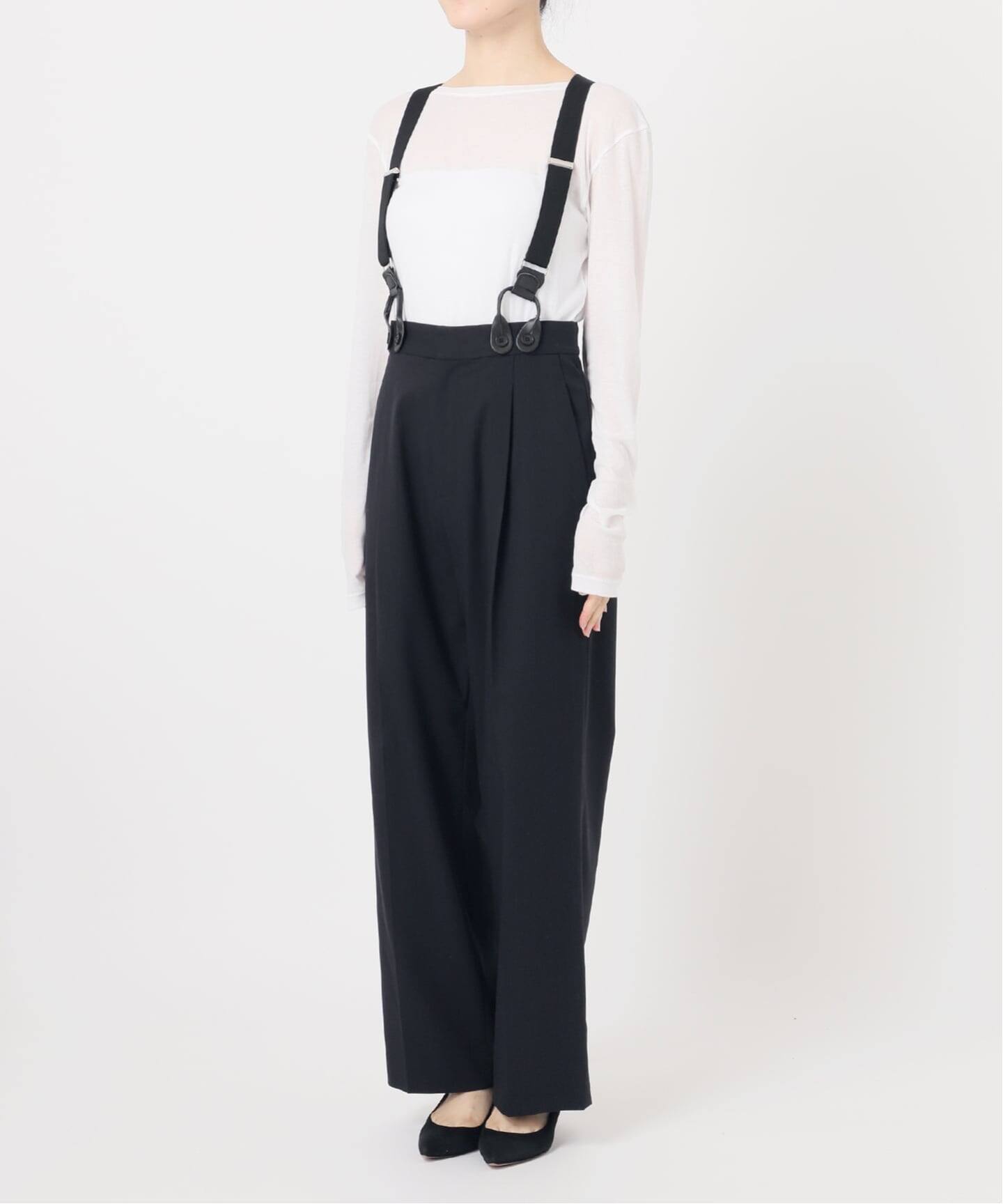 サスペンダー付きワイドストレートパンツ（その他パンツ）｜Spick and