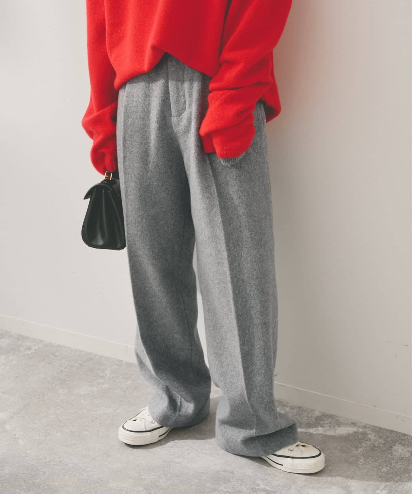 Higuchi*Sビーバーストレートタックパンツ（スラックス）｜Spick and