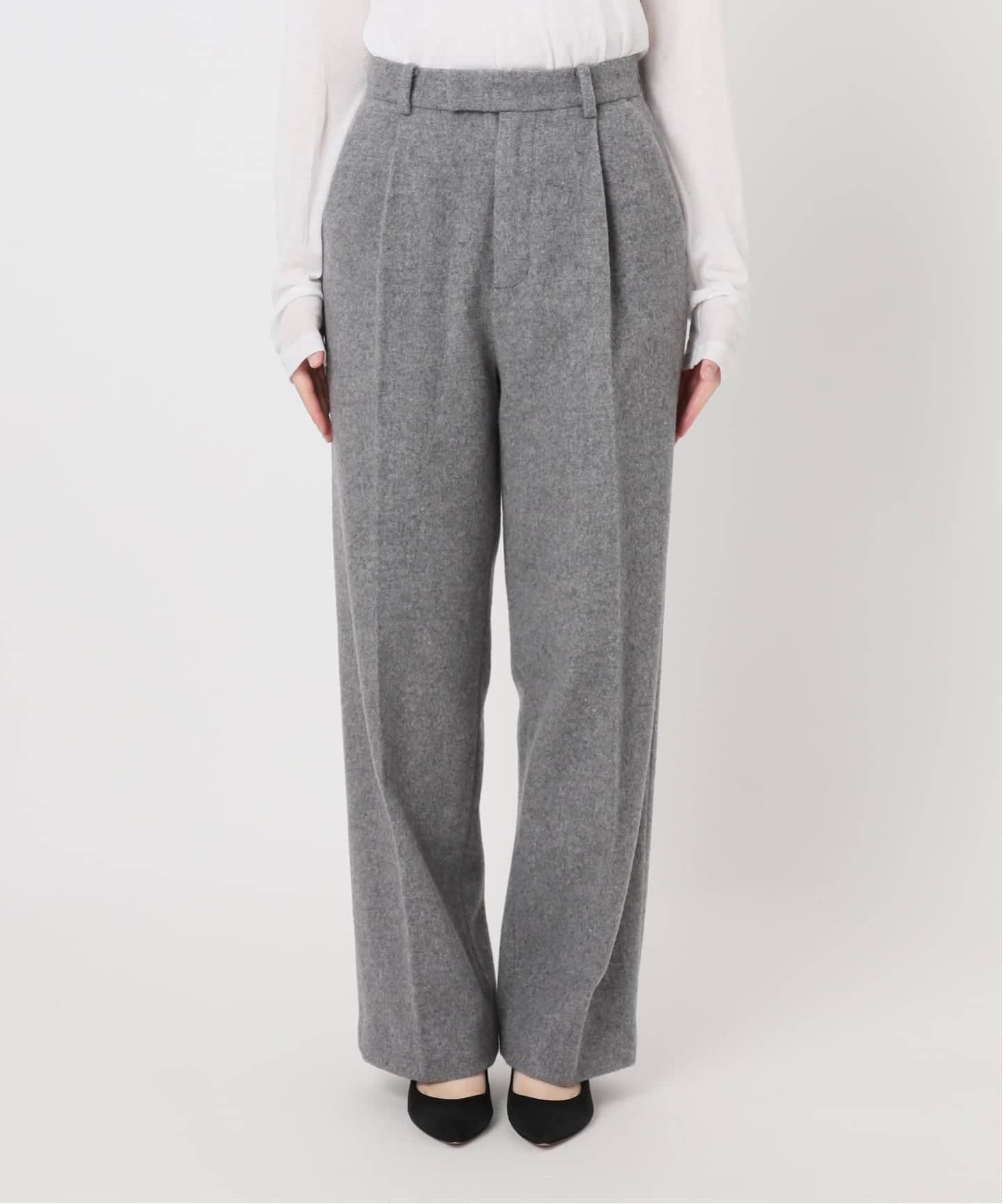 とくさん専用 Higuchi*Sビーバーストレートタックパンツ（スラックス）｜Spick and