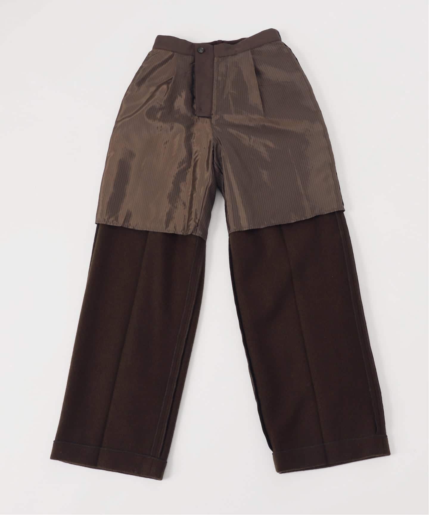 Higuchi*Sビーバーストレートタックパンツ（スラックス）｜Spick and