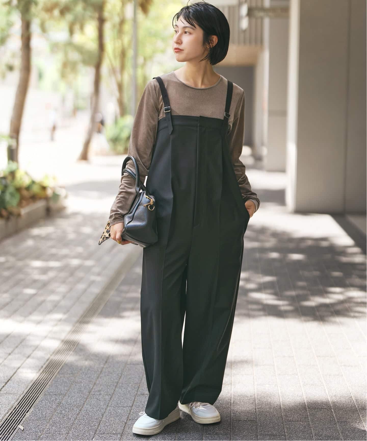 SPICK&SPAN ベアオールインワン Spick＆Span オールインワン ストライプベアオールインワン