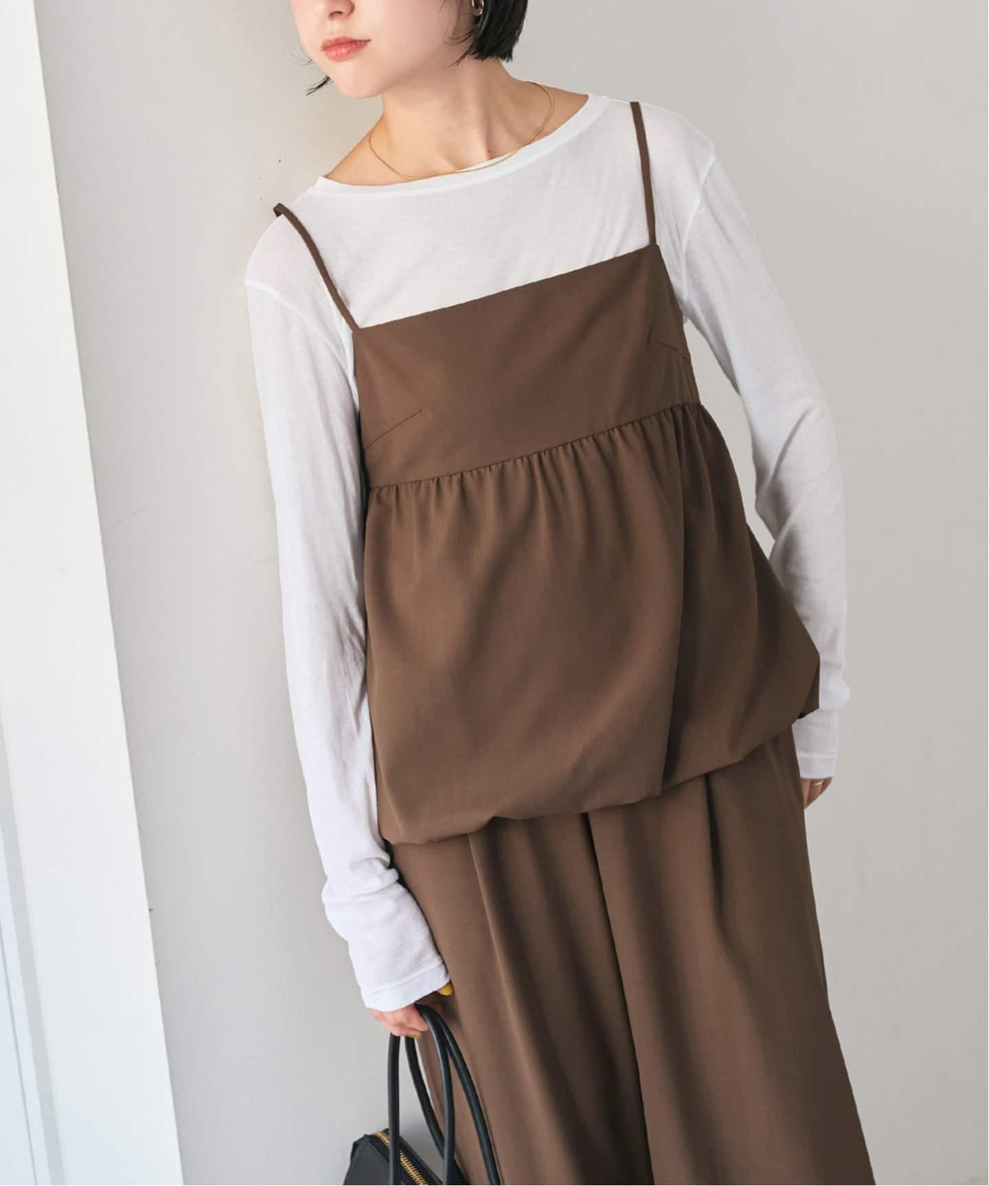 ギャザーキャミソールセットパンツ（スラックス）｜Spick and