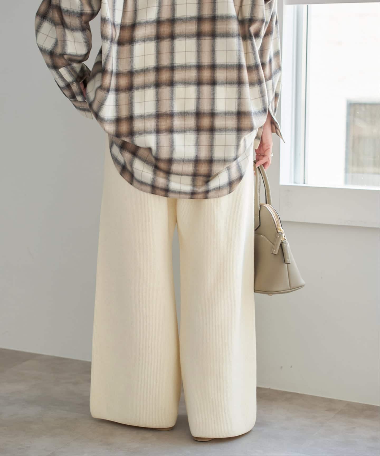 片畦ニットパンツ（その他パンツ）｜Spick and Span（スピック＆スパン