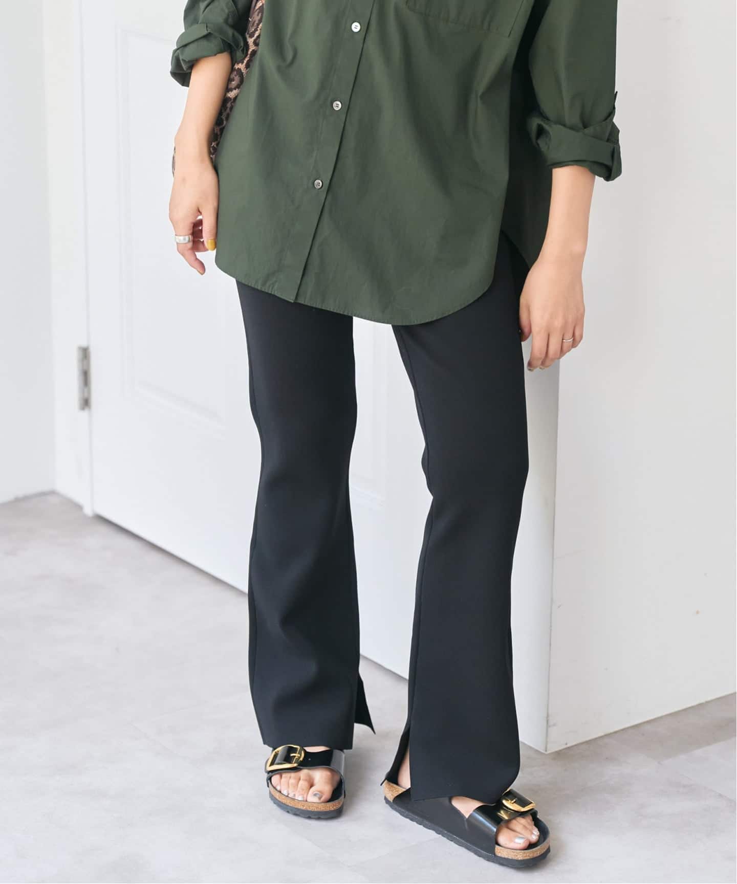 フレアニットパンツ（その他パンツ）｜Spick and Span（スピック