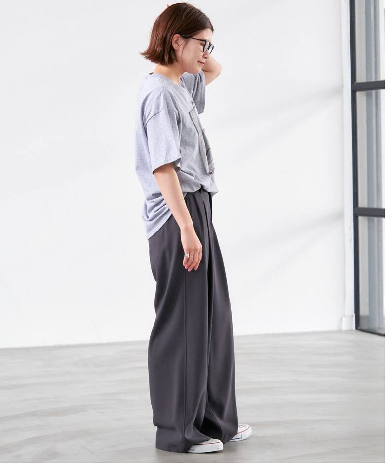 追加》シルキードレープ2タックワイドパンツ（スラックス）｜Spick and  