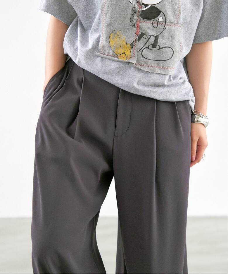追加》シルキードレープ2タックワイドパンツ（スラックス）｜Spick and  