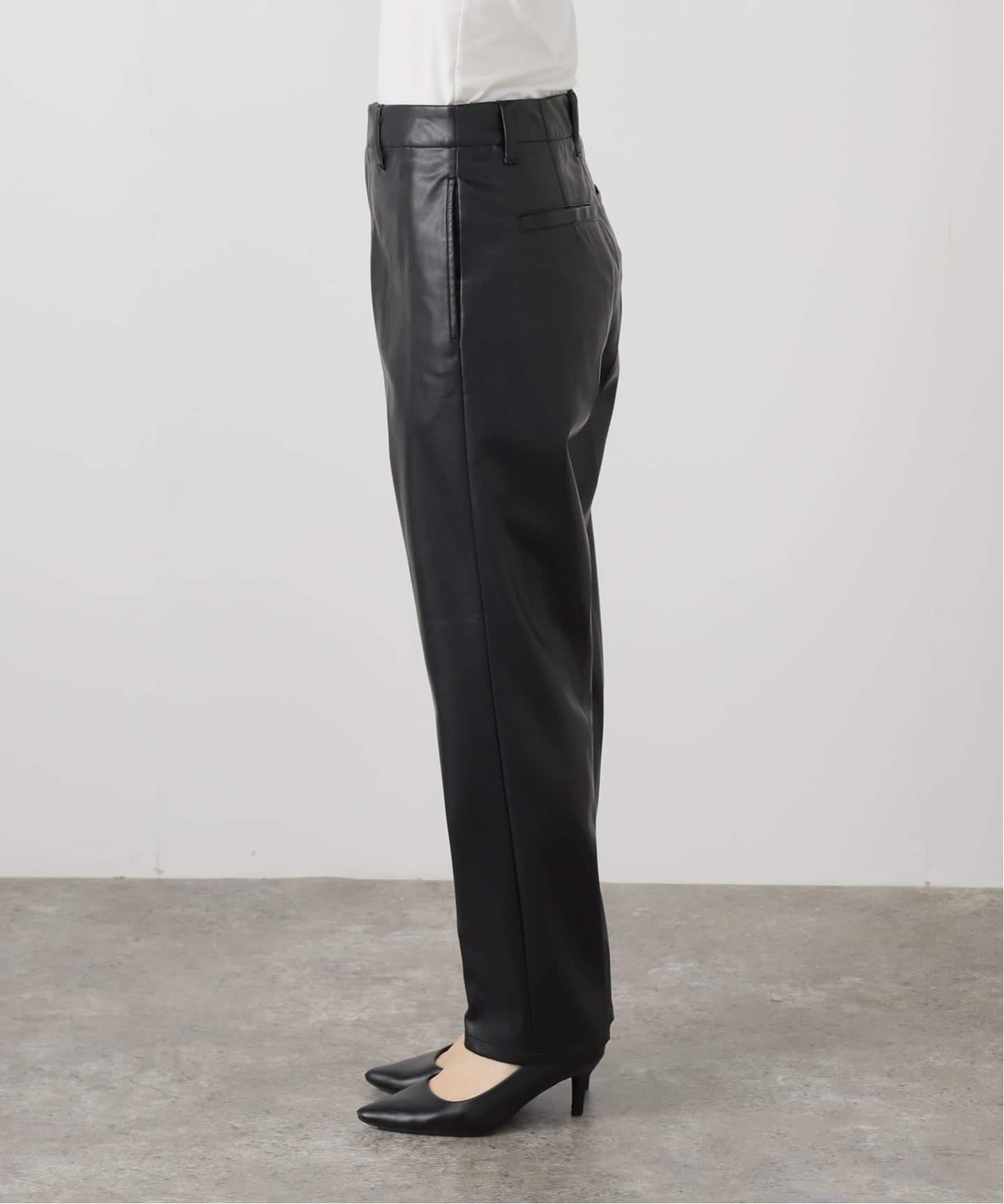 #FR2 ブラック フェイクレザーパンツ FR2(エフアールツー) / Fake Leather Tapered Pants/パンツ/ボトム/M