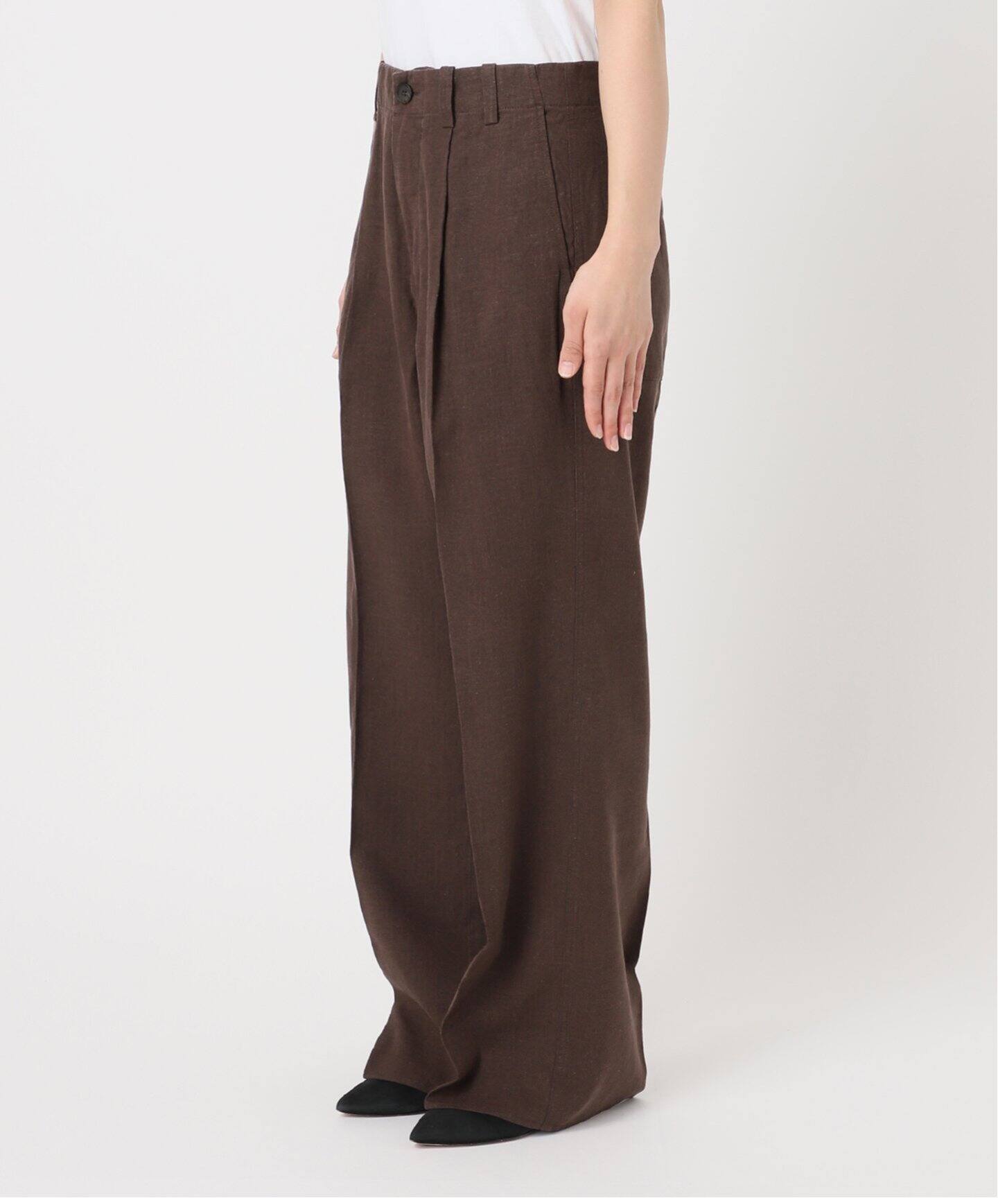 Spick&Span＊ハイブリッドラミー1タックパンツ ハイブリッドラミー1タックパンツ（その他パンツ）｜Spick and