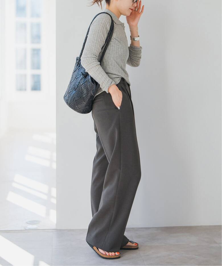 追加》ダブルクロスツータックパンツ（スラックス）｜Spick and Span  