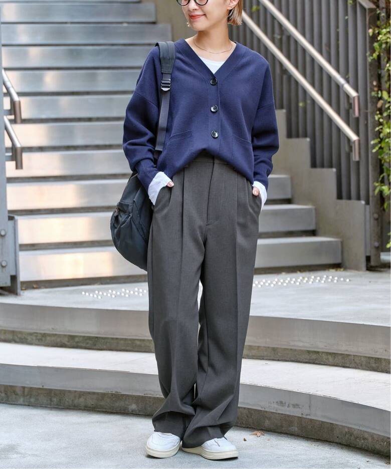 追加》ダブルクロスツータックパンツ（スラックス）｜Spick and Span 