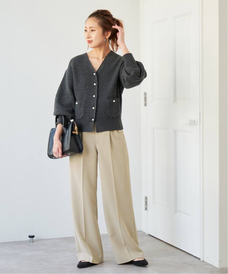 追加》ダブルクロスツータックパンツ（スラックス）｜Spick and Span 