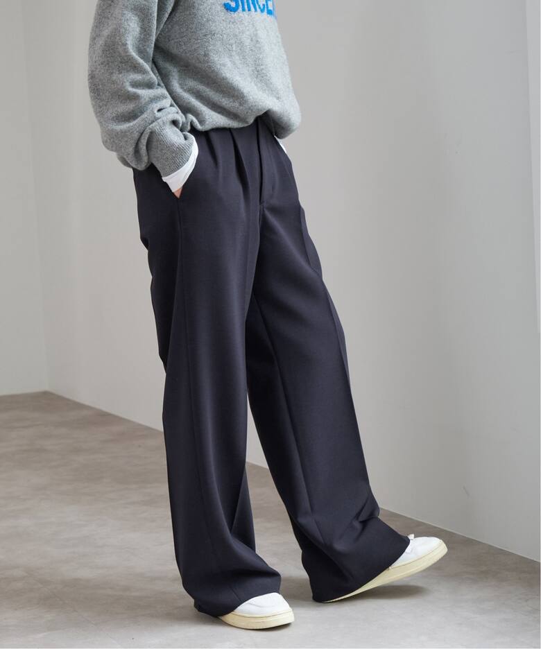 追加2》ダブルクロスツータックパンツ（スラックス）｜Spick and Span  