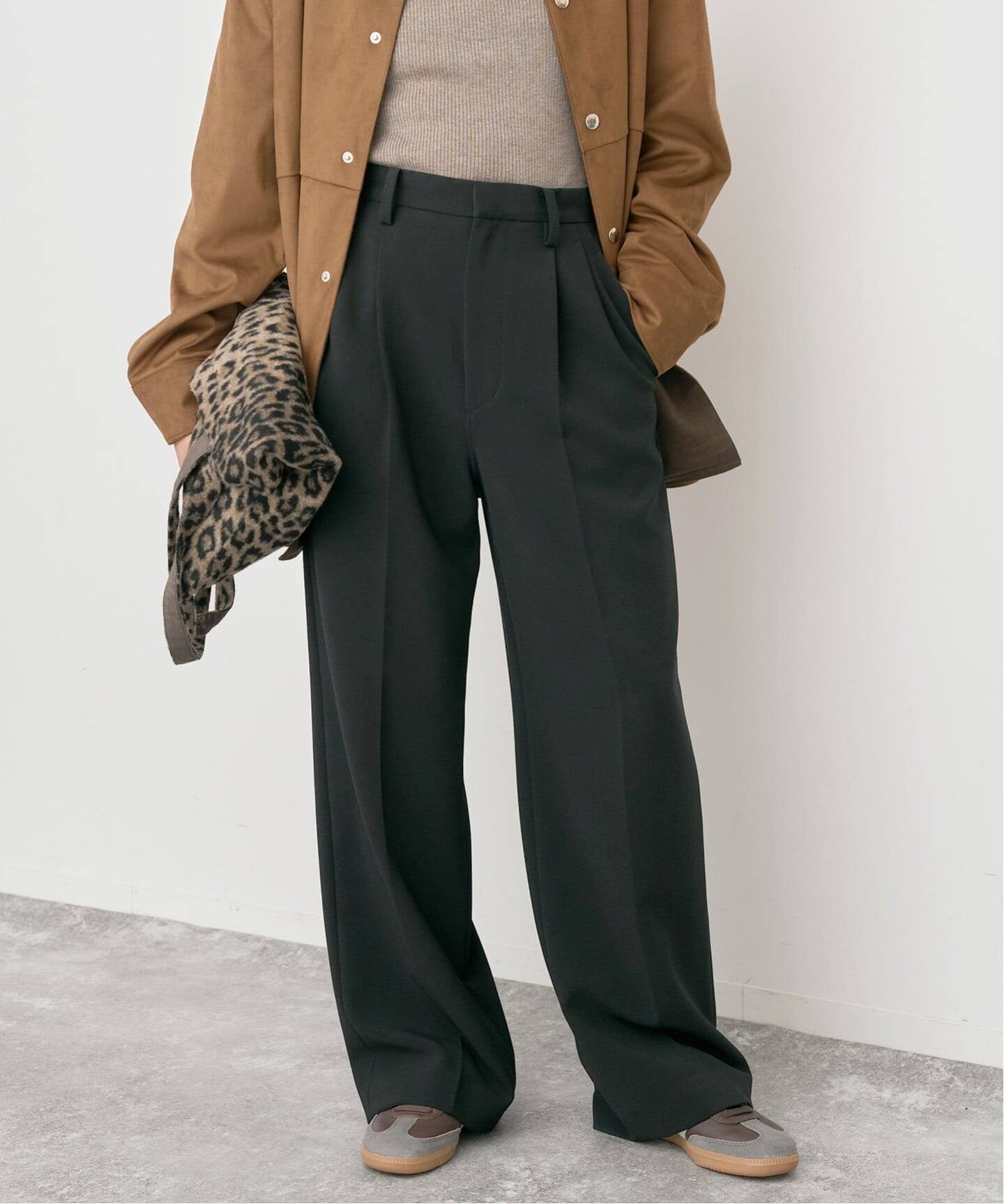 追加2》ダブルクロスツータックパンツ（スラックス）｜Spick and Span