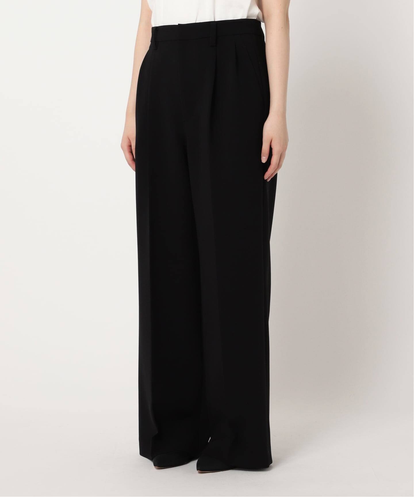 50s 黒！スラックス　ツータックダブル　日本製　hbtヘリンボーン　ブラック 50s 黒！スラックス ツータックダブル 日本製 hbtヘリンボーン ブラック