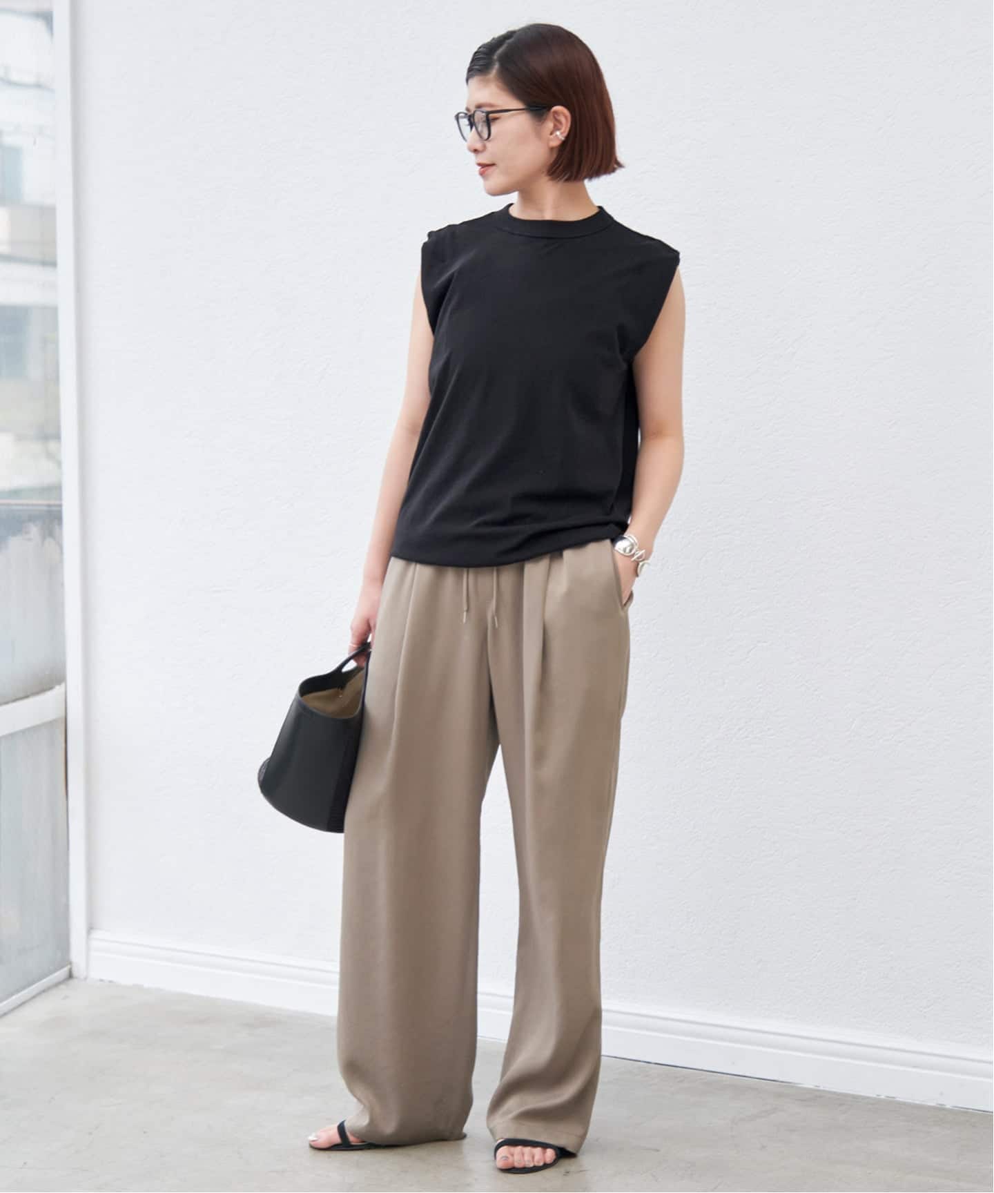 追加2》サテンイージーパンツ（スラックス）｜Spick and Span