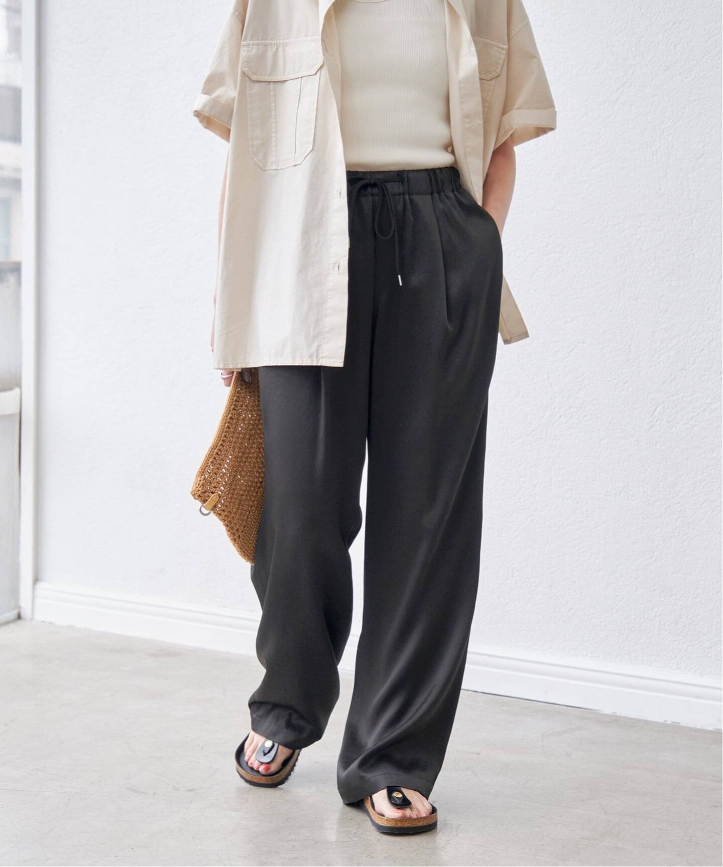 追加2》サテンイージーパンツ（スラックス）｜Spick and Span