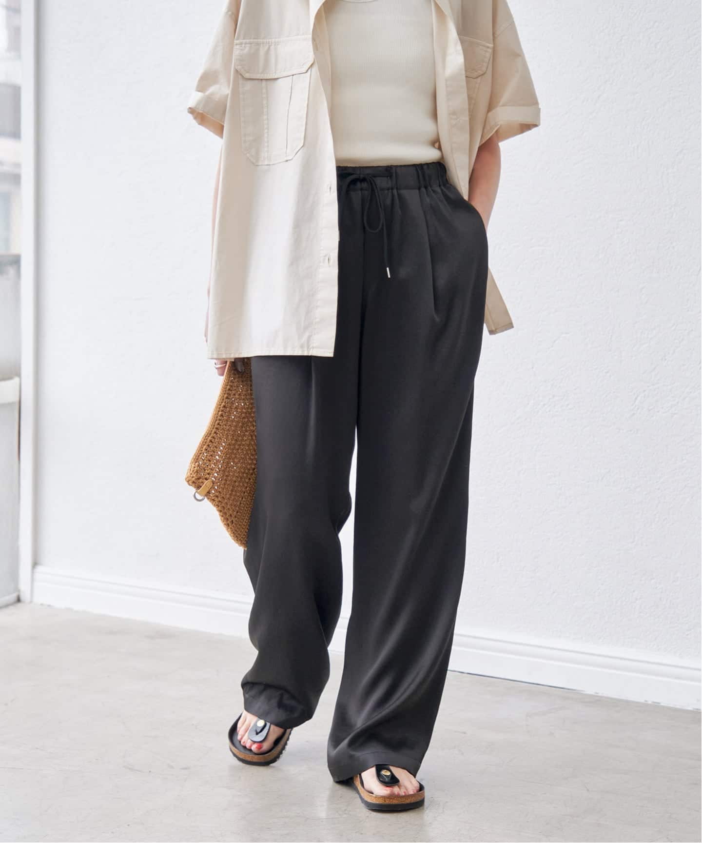 追加2》サテンイージーパンツ（スラックス）｜Spick and Span