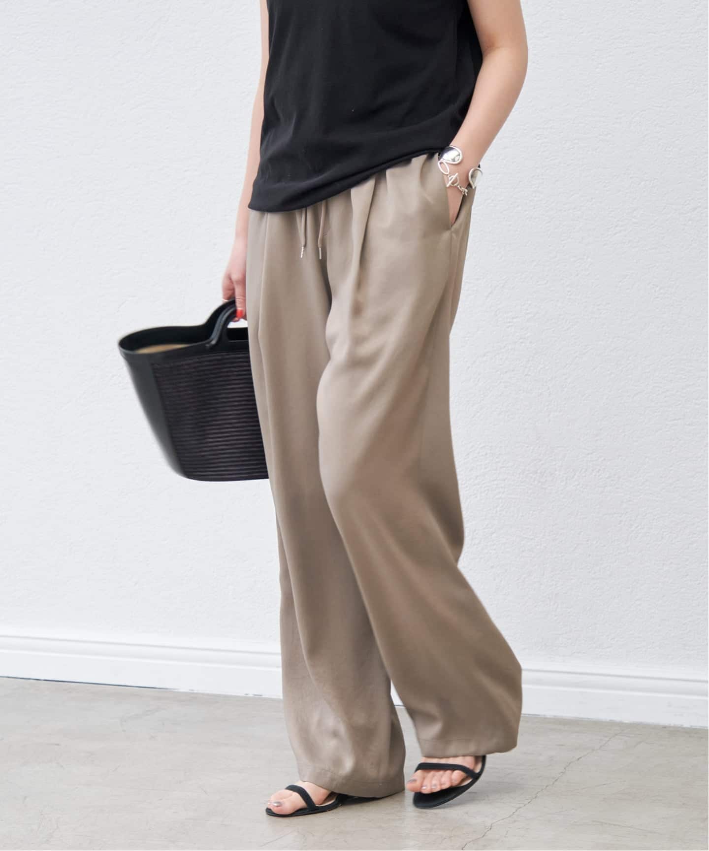 追加2》サテンイージーパンツ（スラックス）｜Spick and Span