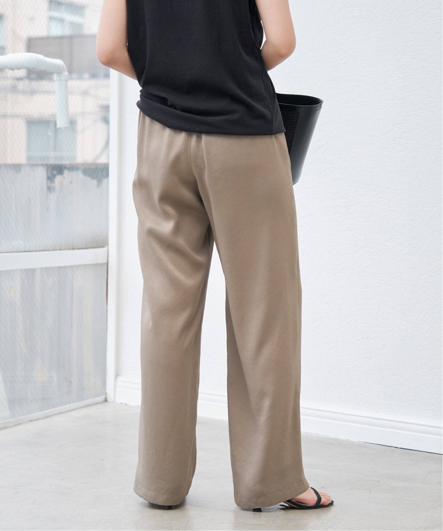 追加2》サテンイージーパンツ（スラックス）｜Spick and Span