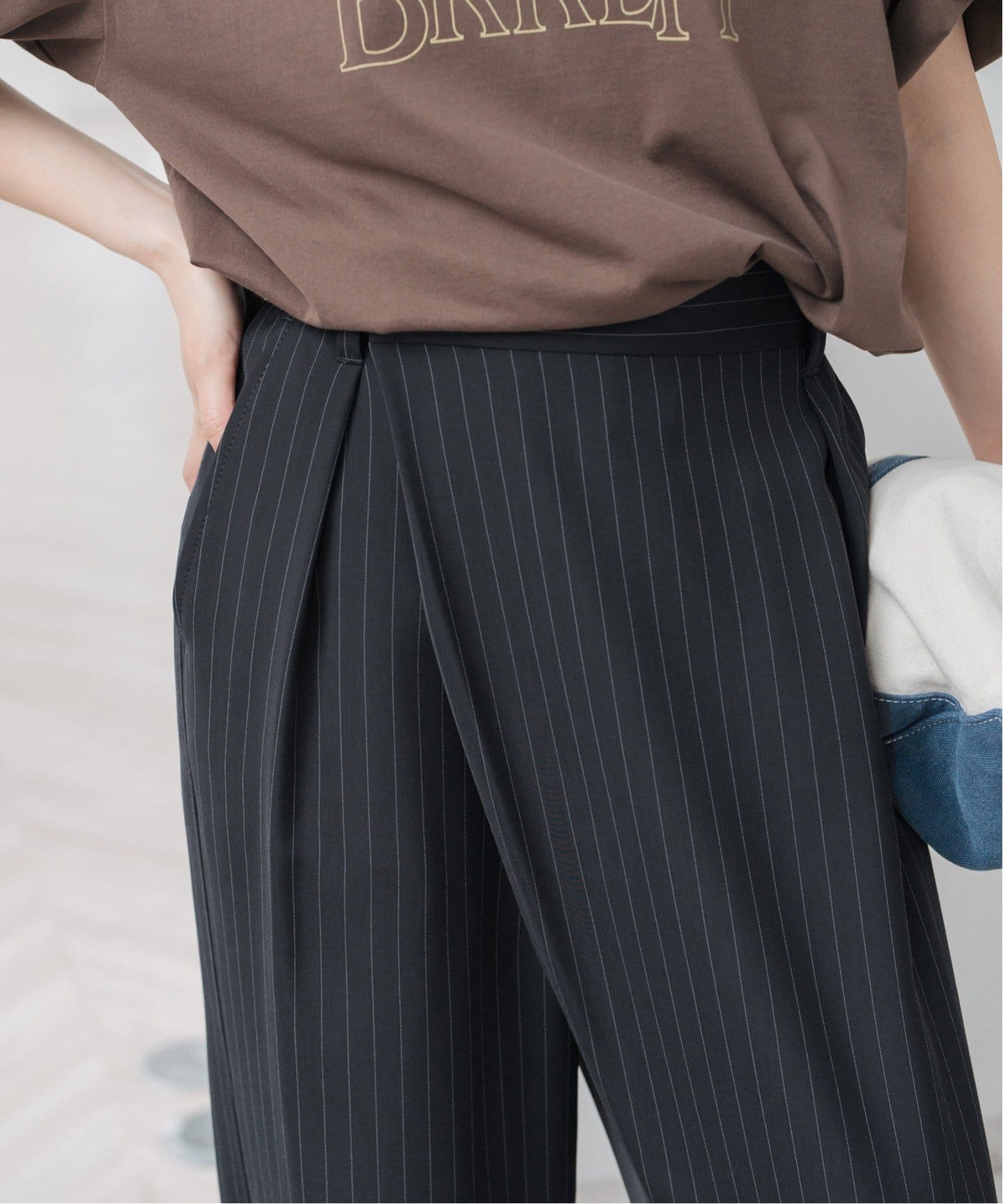 Spick & Span ストライプ パンツ 夏 Spick & Span（スピックアンドスパン）の「ストライププリント