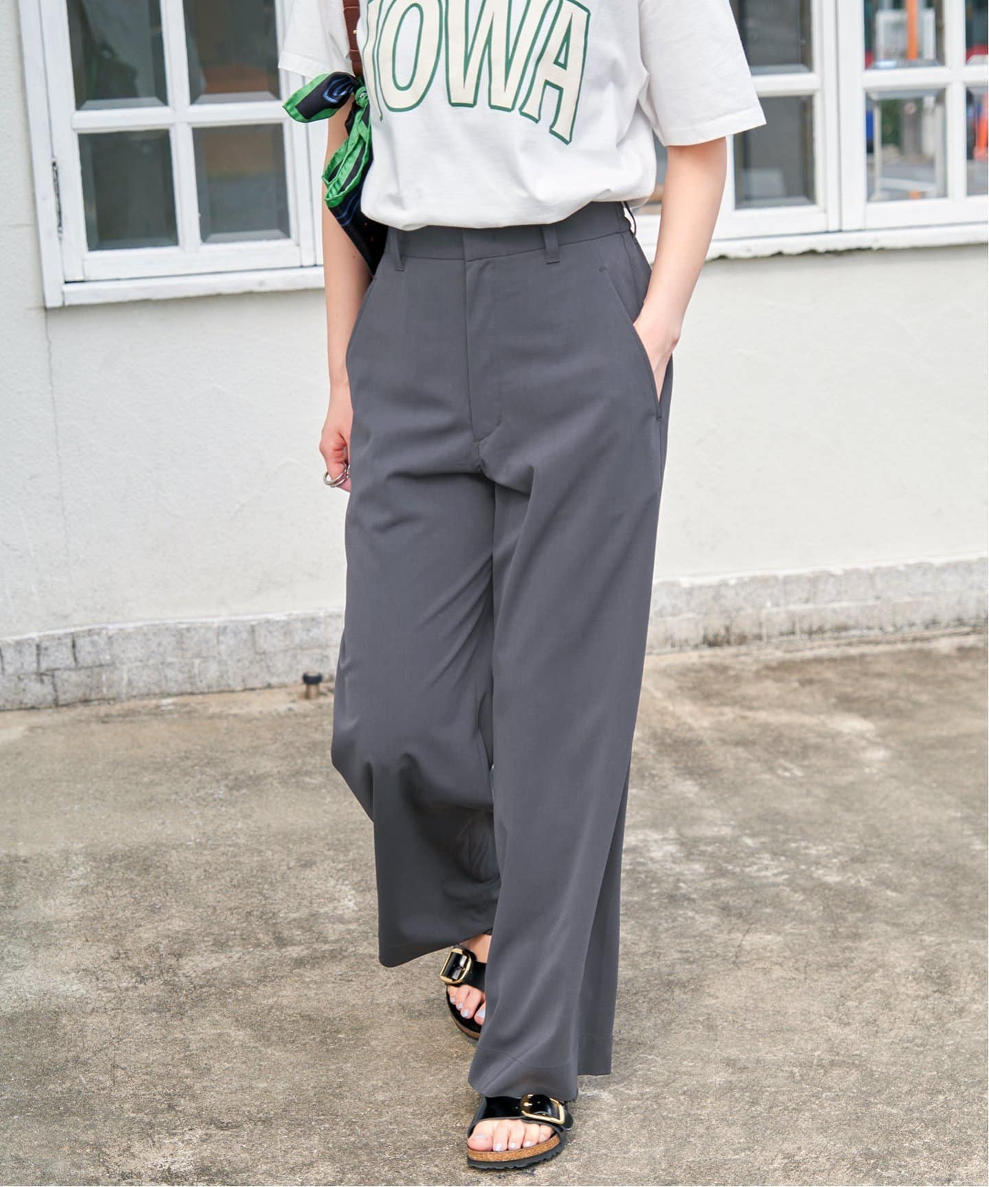 Spick and Span ドライストレッチイージーパンツ 34