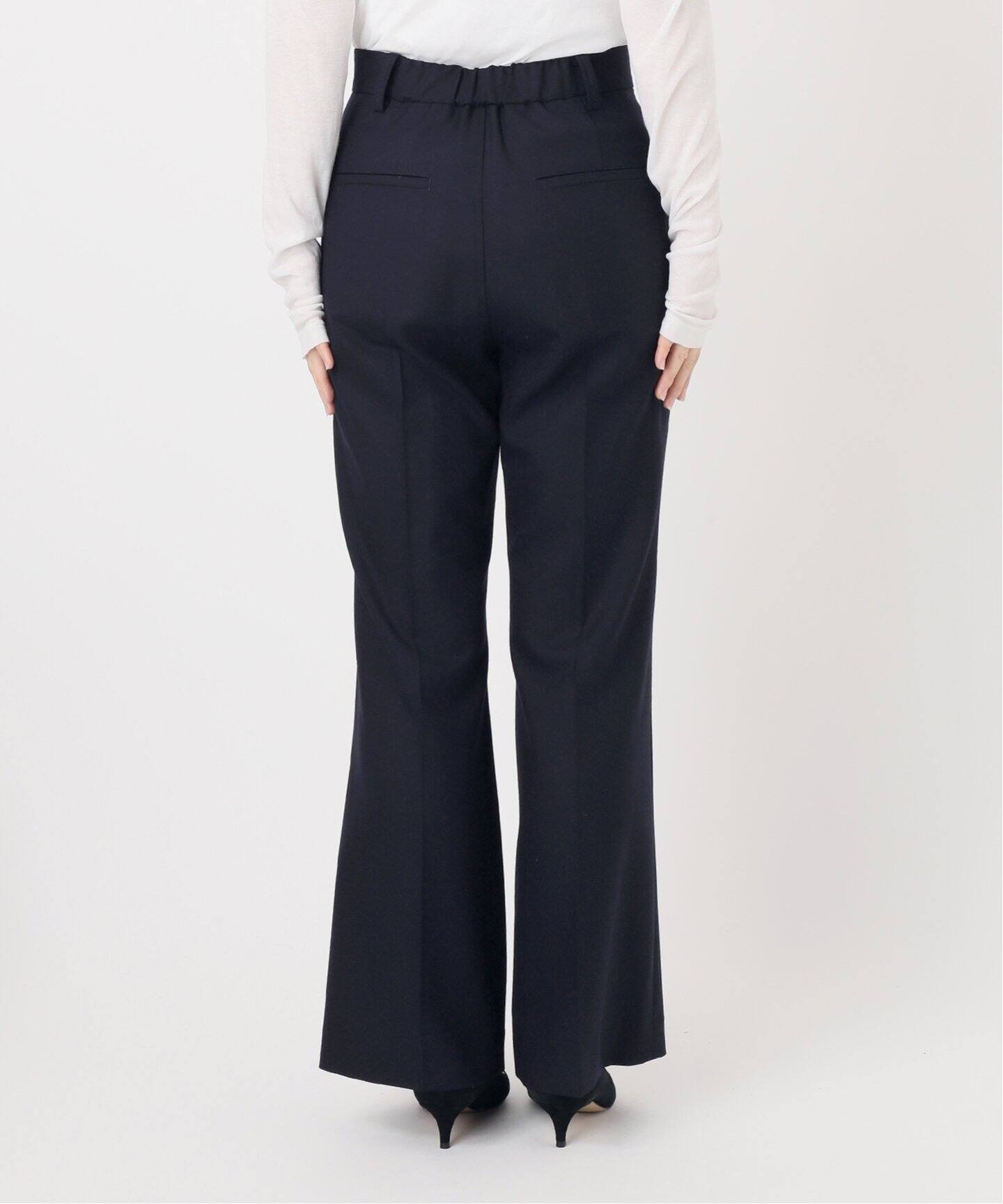 手洗い可》ウールブレンドフレアパンツ(スラックス)|Spick & Span 手洗い可》ウールブレンドフレアパンツ(スラックス)|Spick & Span