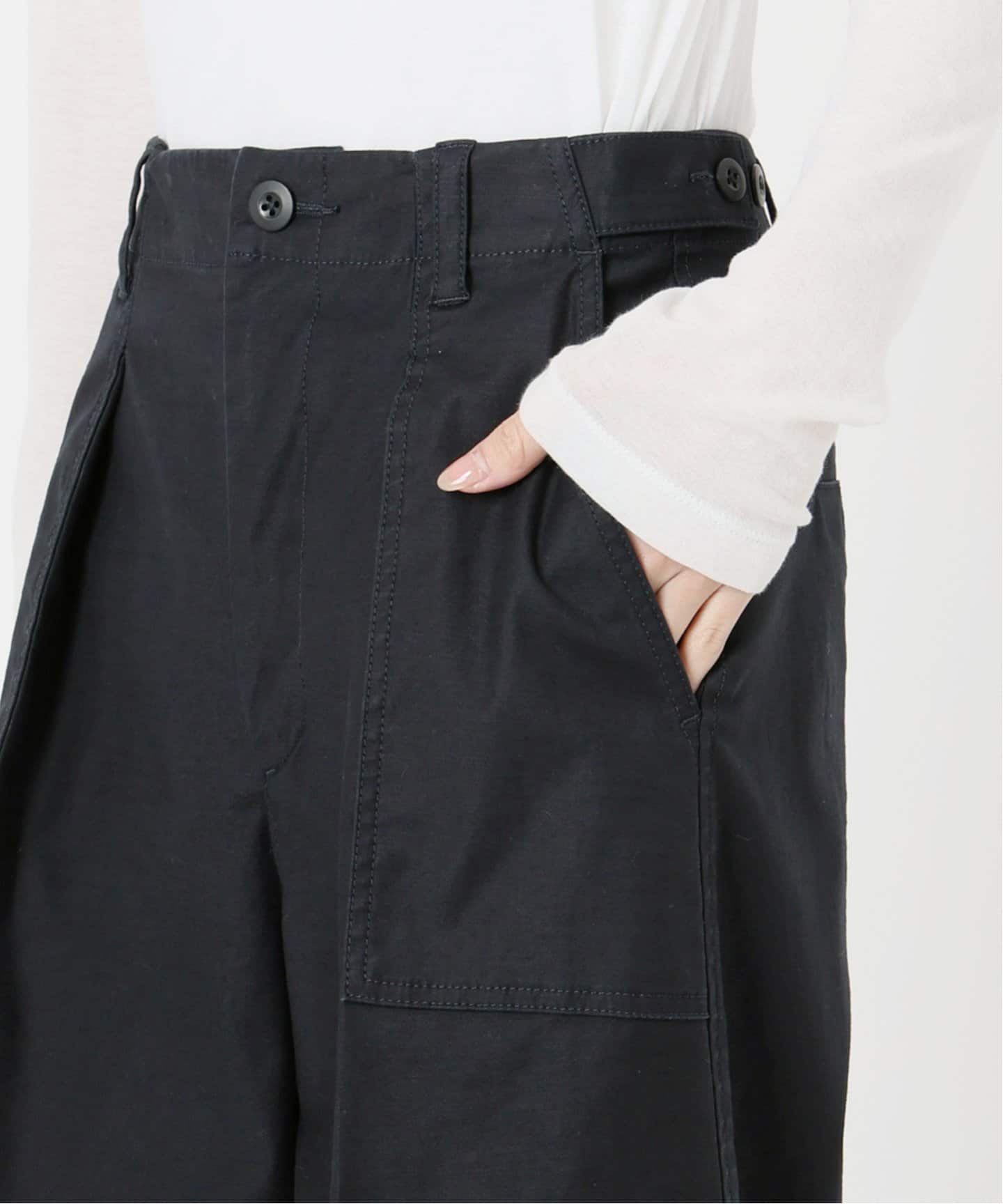 Spick and Span バックサテンカーゴワイドパンツ サイズ34 Spick & Span｜バックサテンカーゴワイドパンツ | Rakuten