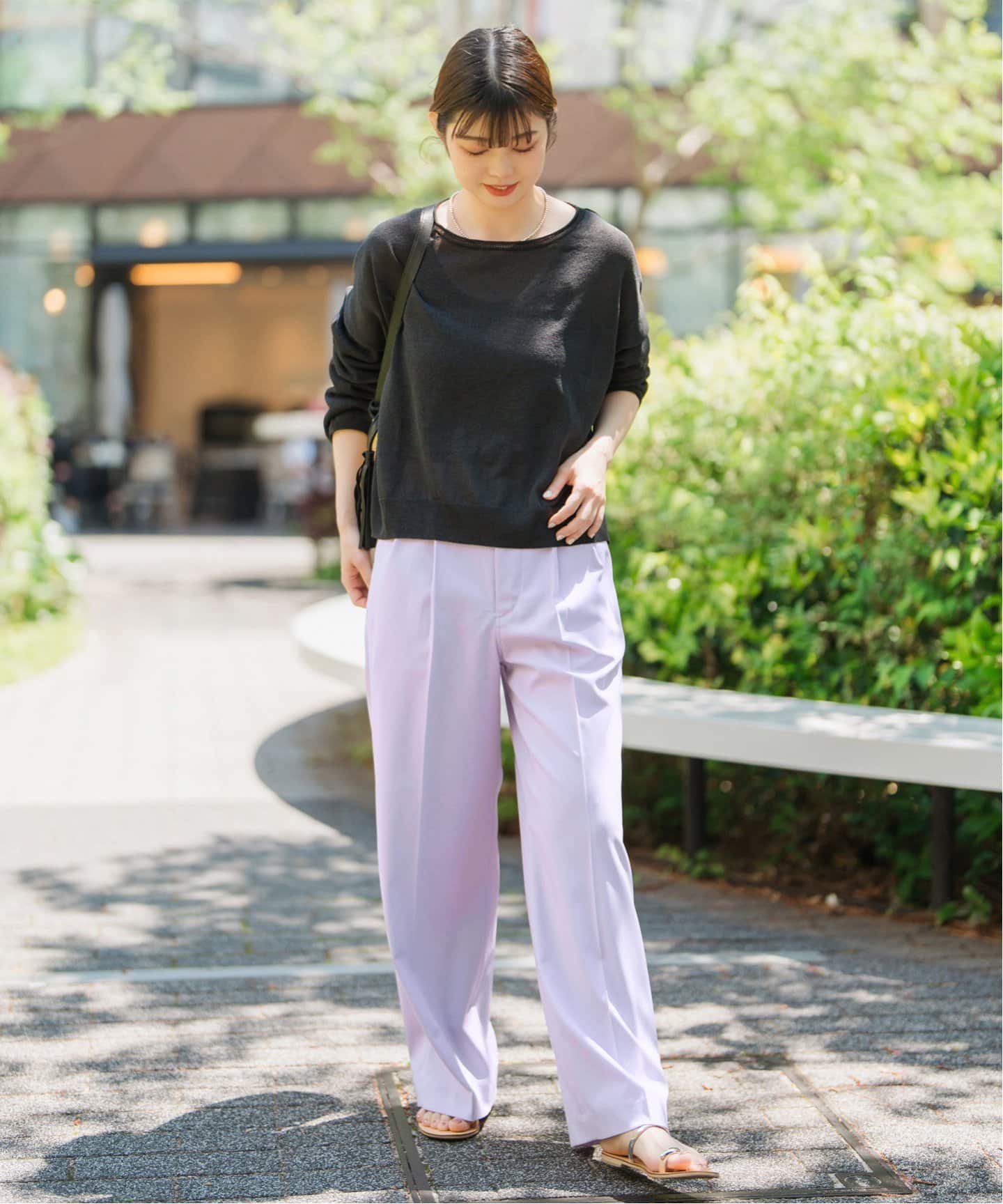 【新品】 J.PRESS 毛100% 2タック スラックス パンツ　25イ253 WEB限定】【ストレッチ ／ ウォッシャブル可】ワンタック