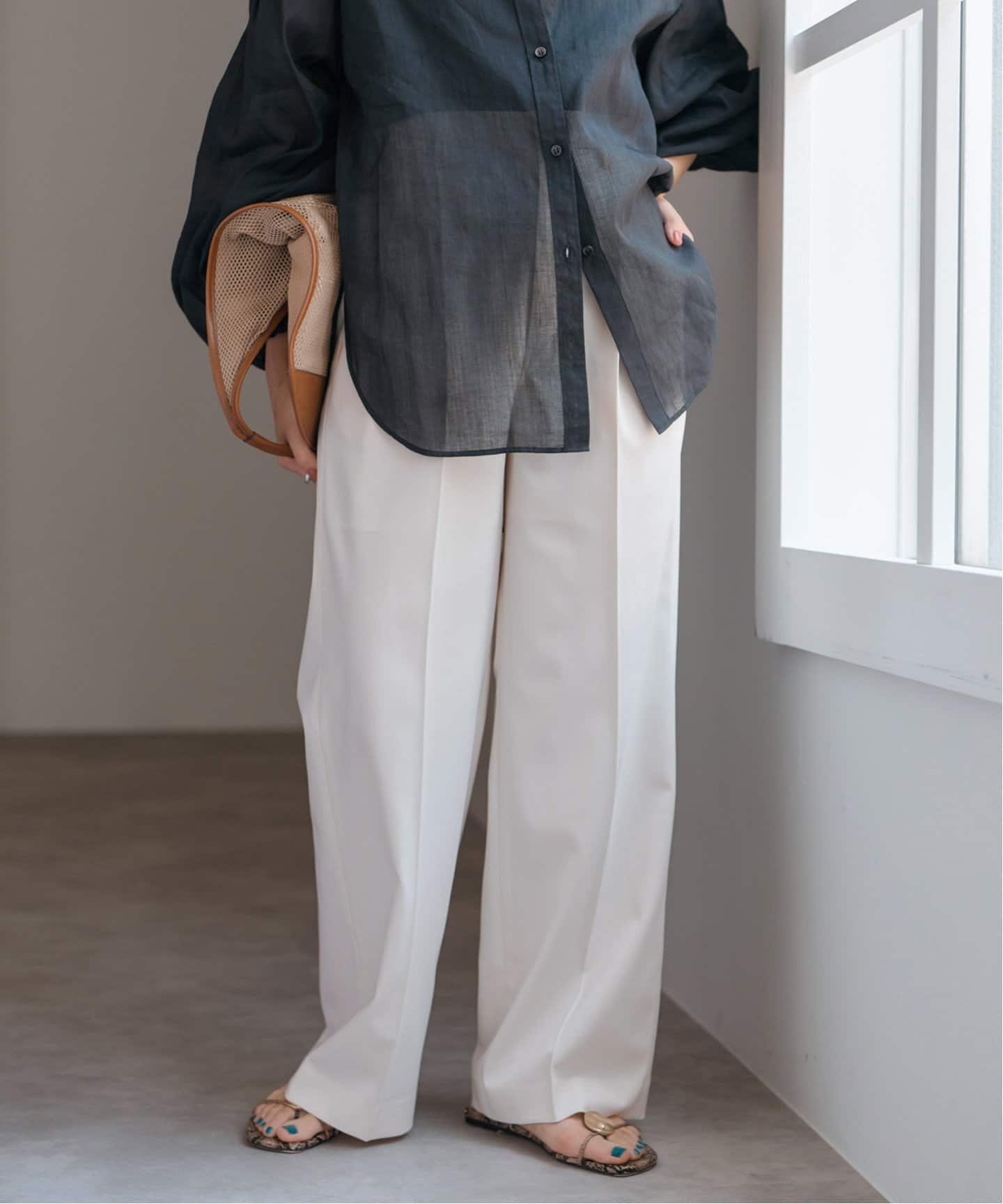 ツイルストレッチ2タックパンツ（スラックス）｜Spick and Span