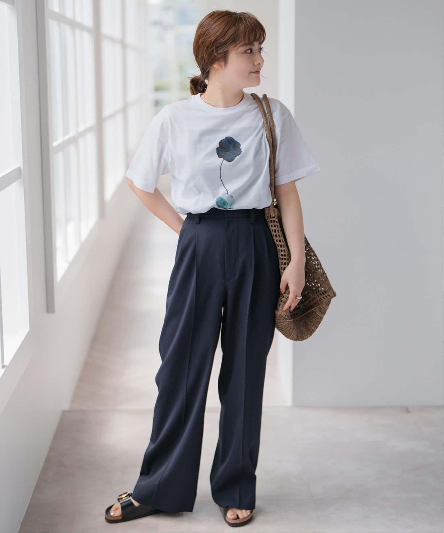 【新品未使用】Spick&Span　2WAY ストレッチタックパンツ　紺　40 Spick & Span（スピックアンドスパン）の「2WAY ストレッチ