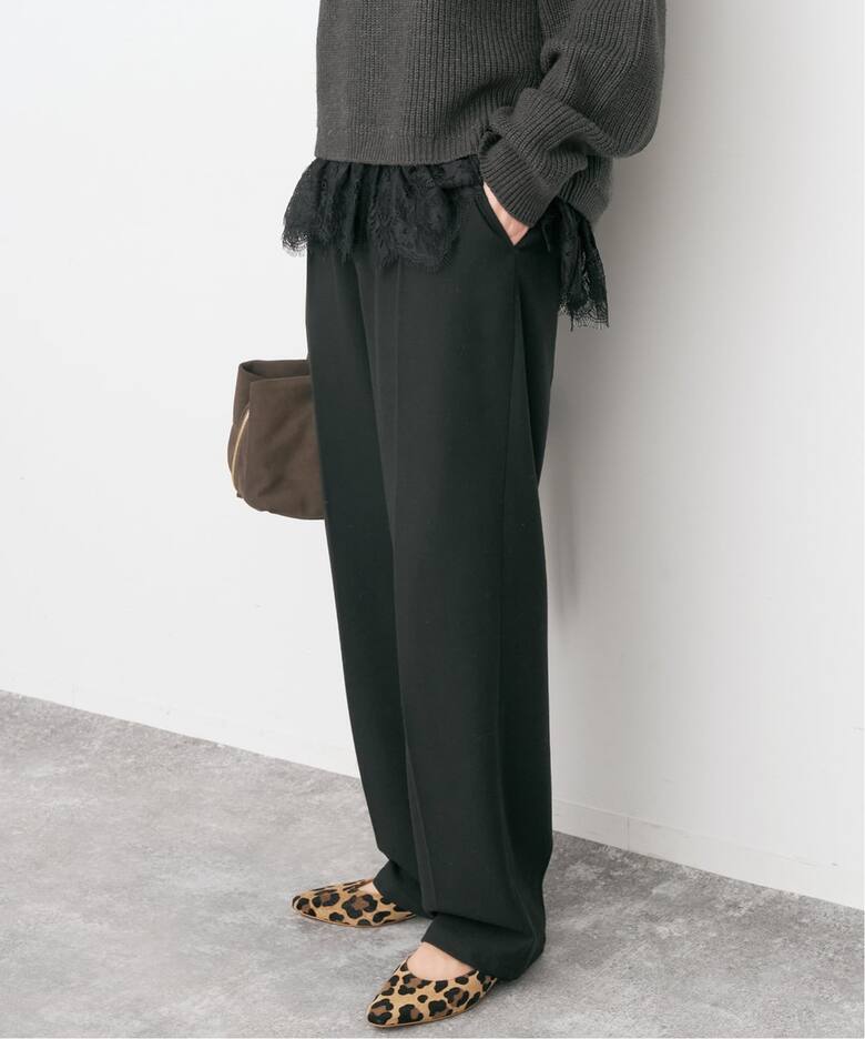 裏起毛 タックテーパードパンツ サイズ34 裏微起毛タックテーパードパンツ（セットアップ対応） 通販【ニッセン】 
